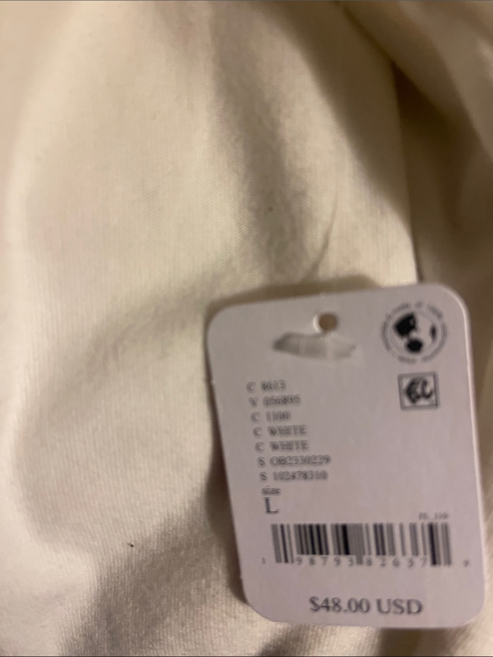 Free People Movement Restoration Layer , Long Sleeve White Crewneck Top - Picture 10 of 11